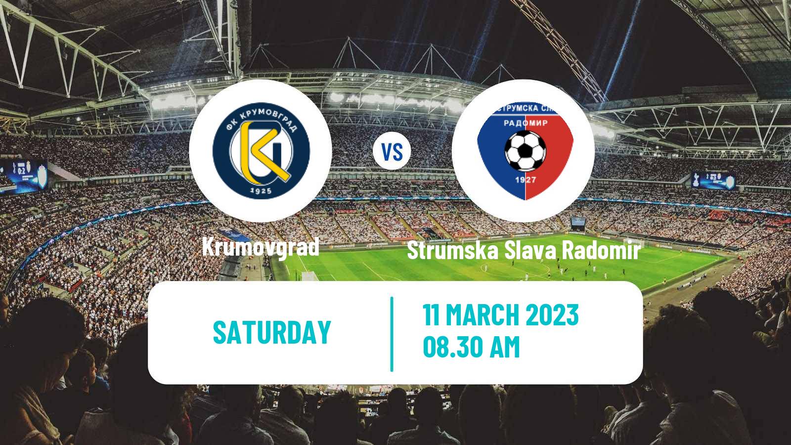 Soccer Bulgarian Vtora Liga Krumovgrad - Strumska Slava Radomir