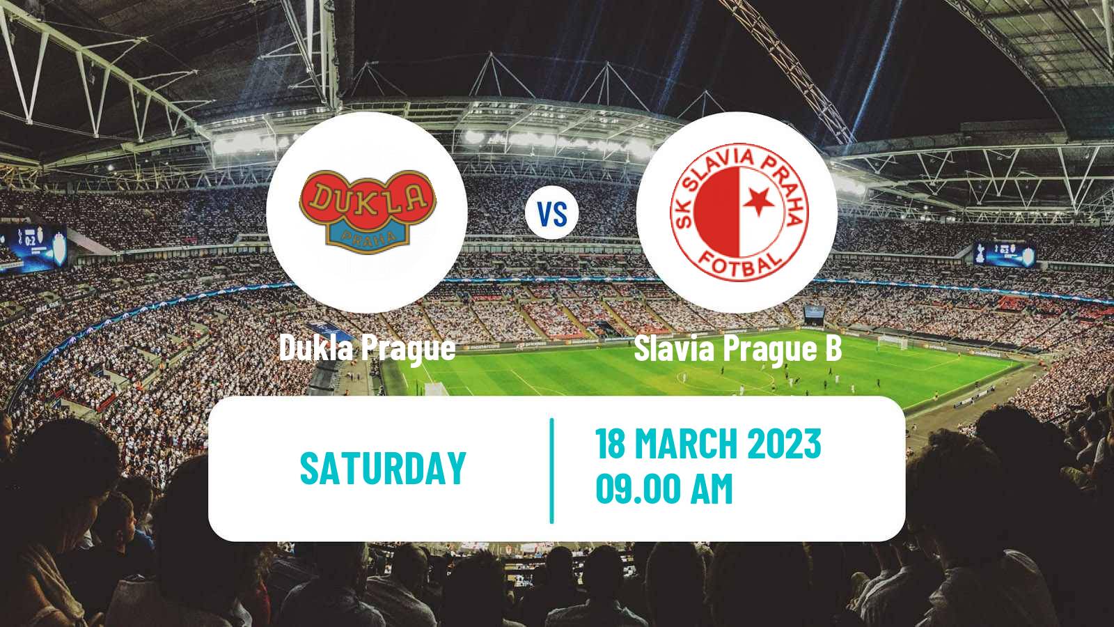 Soccer Czech Division 2 Dukla Prague - Slavia Prague B