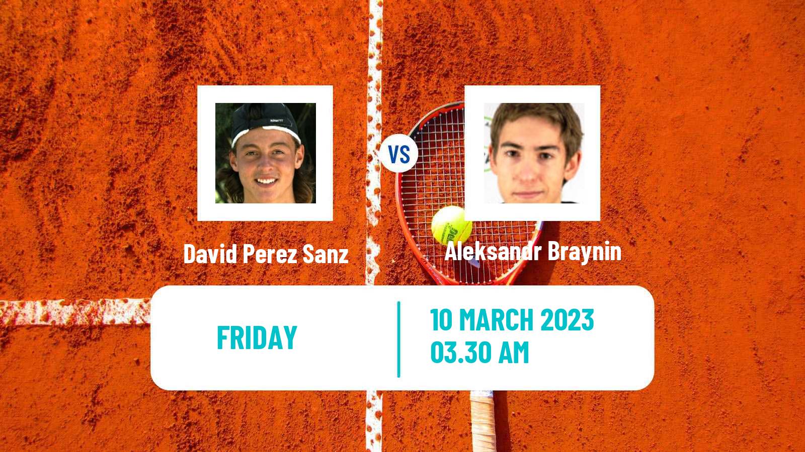 Tennis ITF Tournaments David Perez Sanz - Aleksandr Braynin