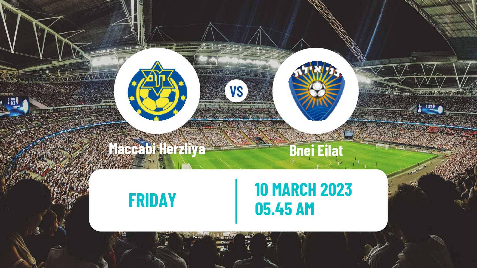 Soccer Israeli Liga Alef South Maccabi Herzliya - Bnei Eilat