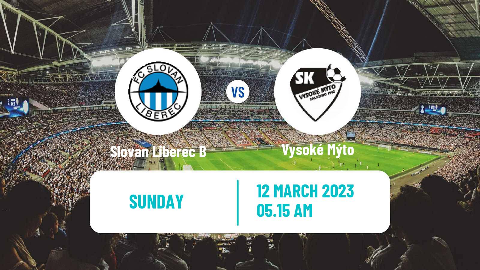 Soccer Czech Division C Slovan Liberec B - Vysoké Mýto