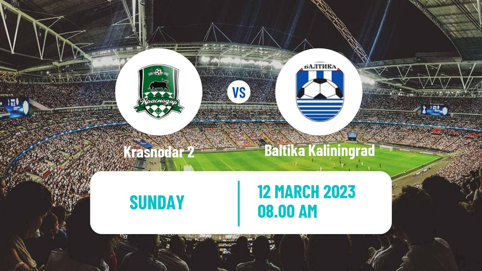 Soccer Russian FNL Krasnodar 2 - Baltika Kaliningrad