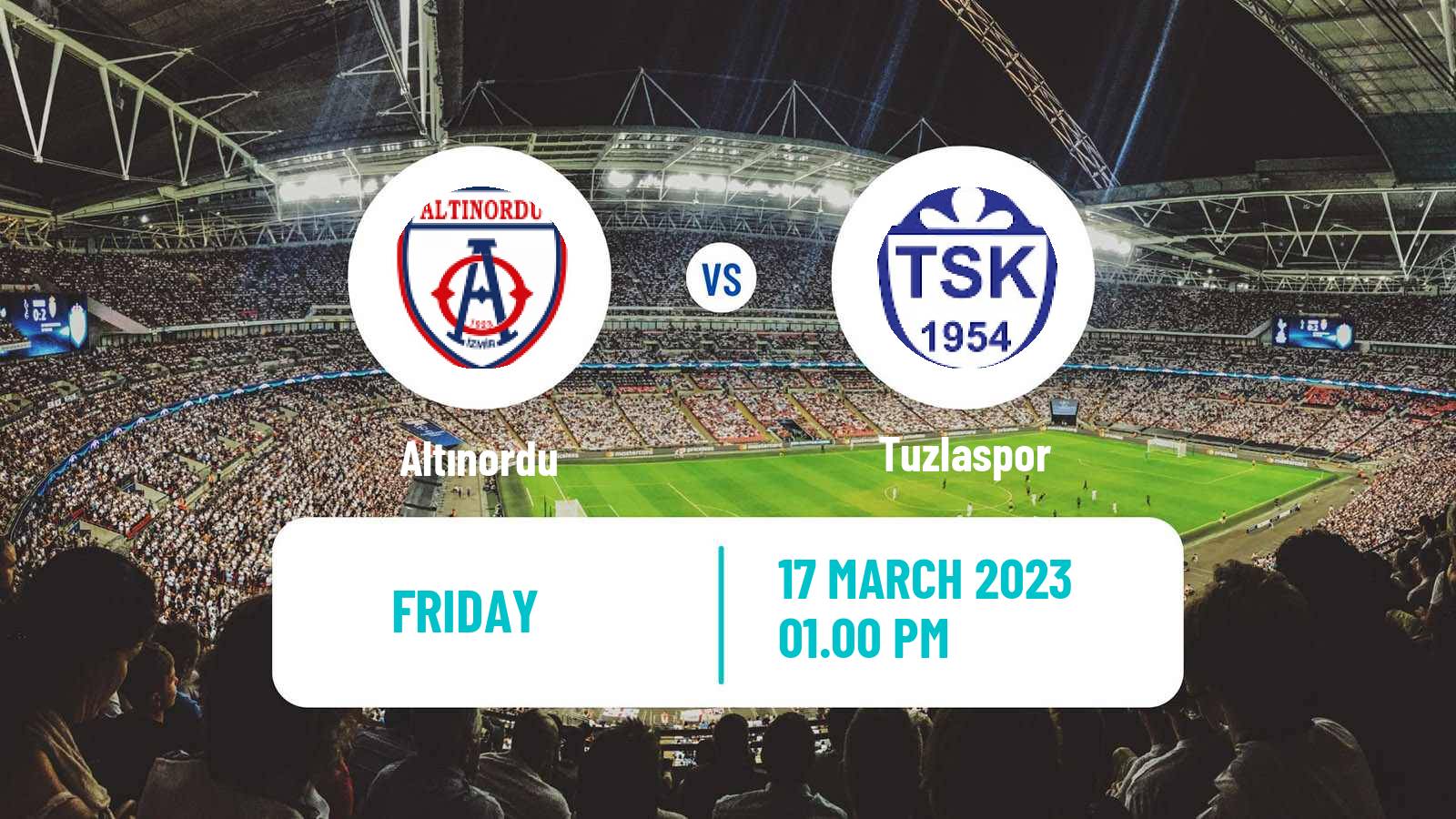 Soccer Turkish First League Altınordu - Tuzlaspor