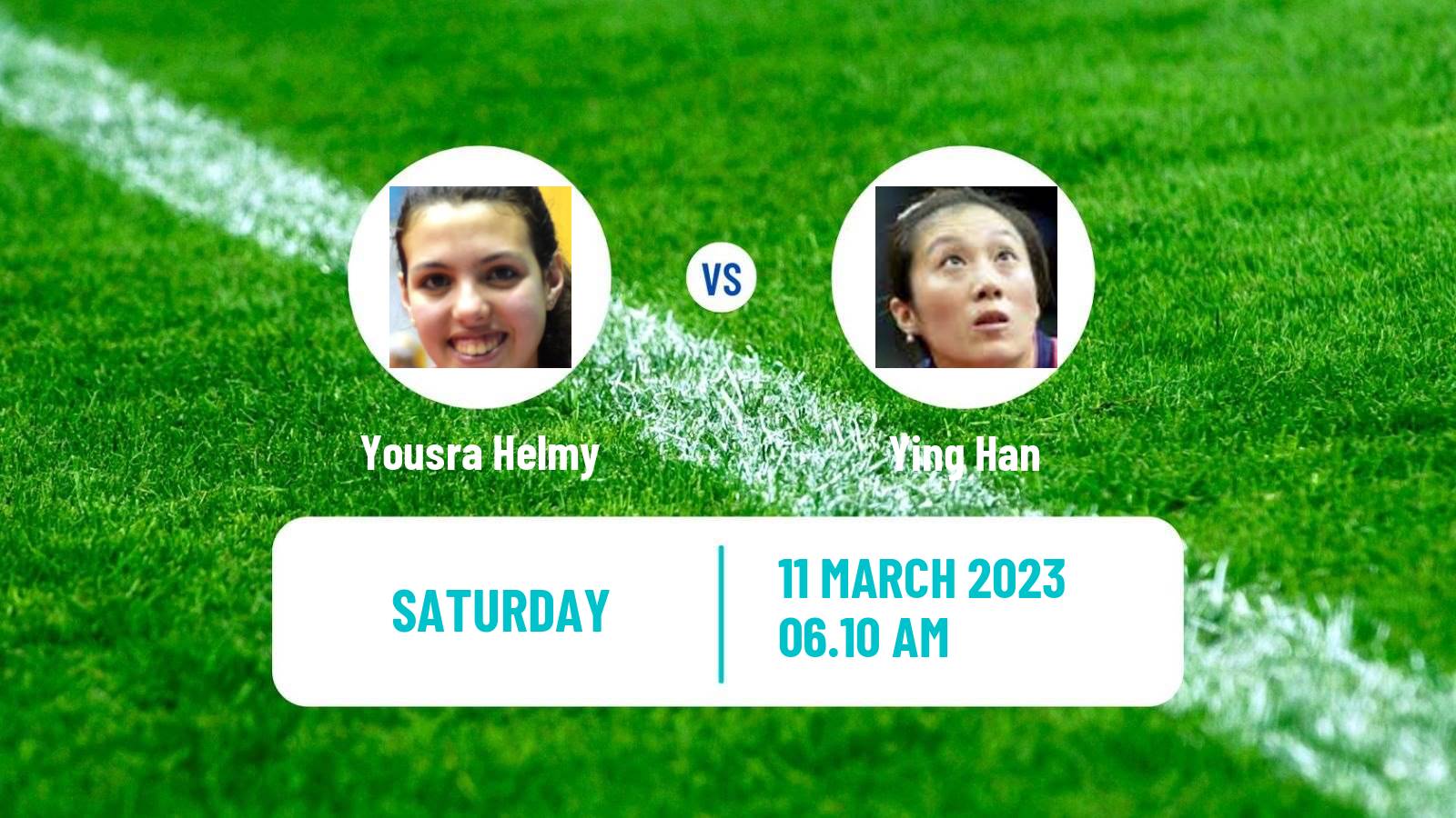 Table tennis Table Tennis Yousra Helmy - Ying Han