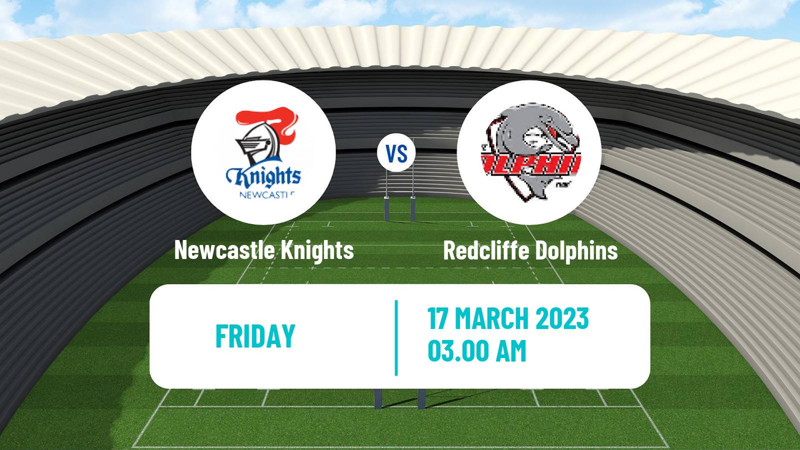 Rugby league Australian NRL Newcastle Knights - Redcliffe Dolphins