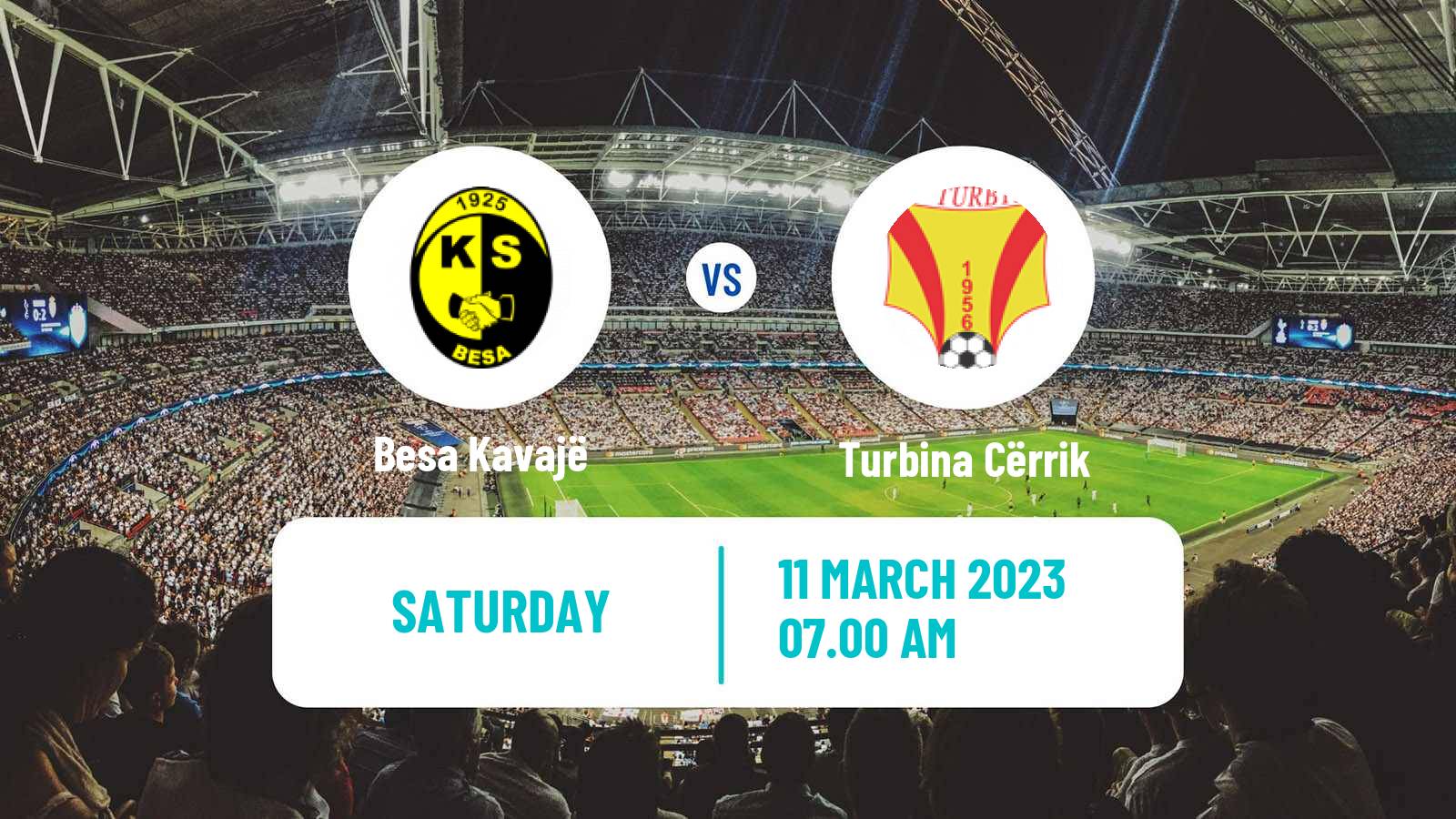 Soccer Albanian First Division Besa Kavajë - Turbina Cërrik