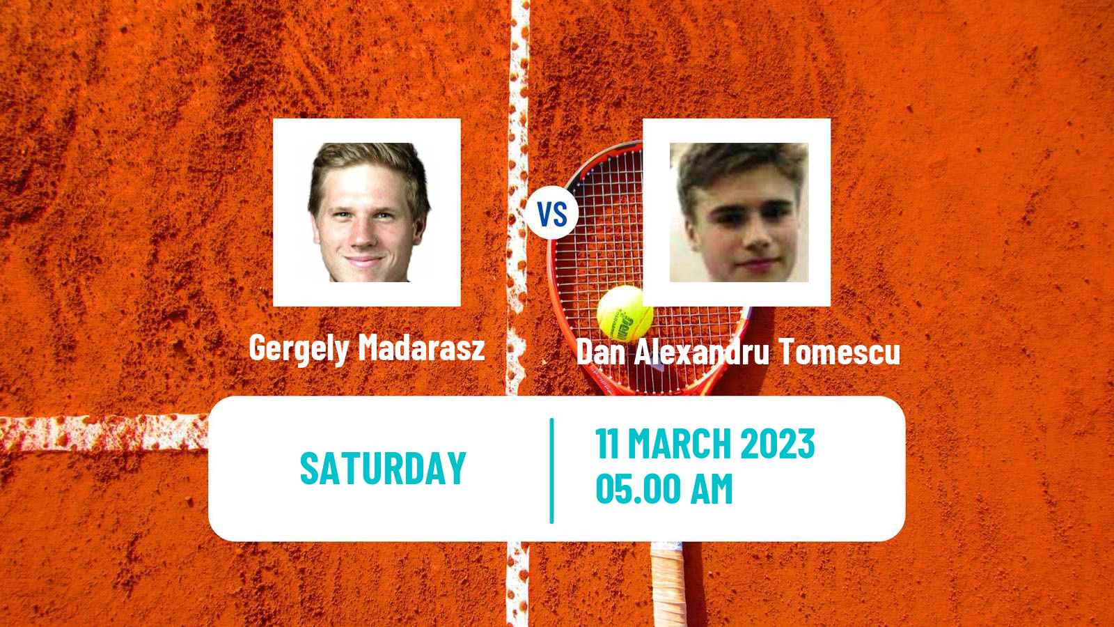 Tennis ITF Tournaments Gergely Madarasz - Dan Alexandru Tomescu