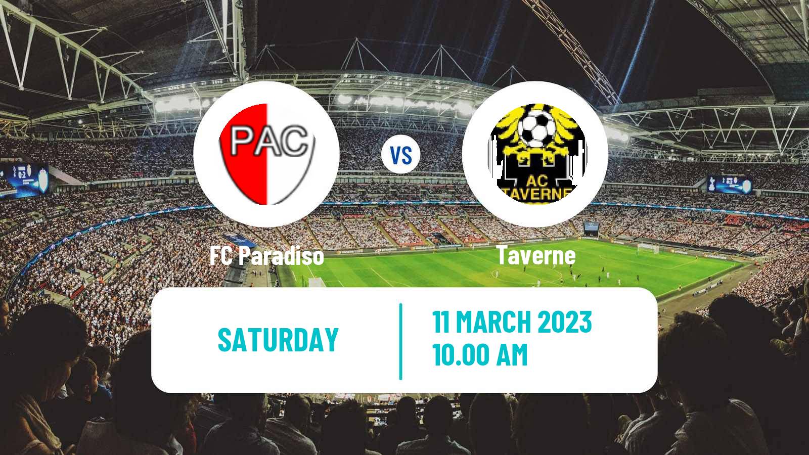 Soccer Swiss 1 Liga Classic Group 3 Paradiso - Taverne
