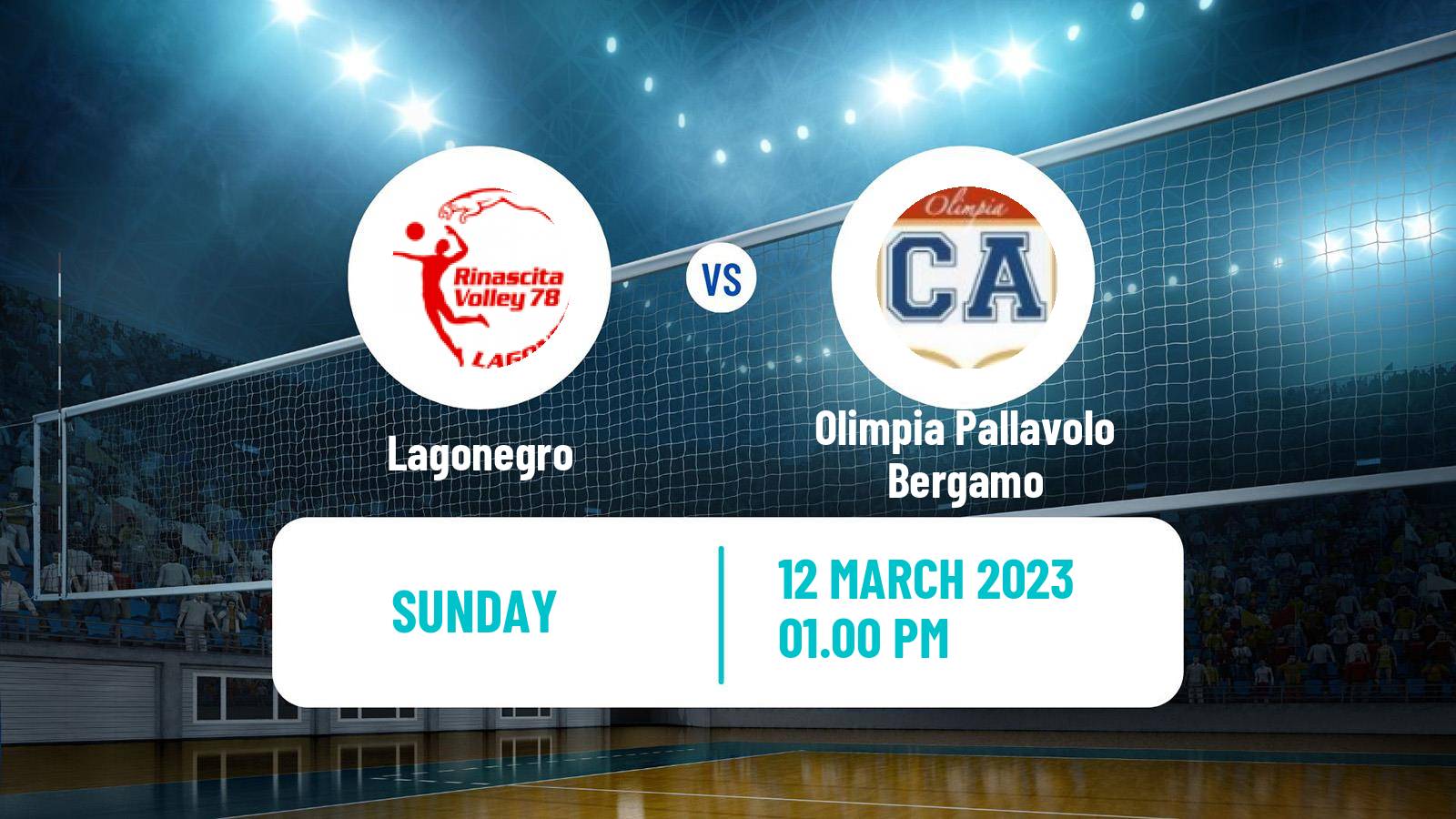 Volleyball Italian Serie A2 Volleyball Lagonegro - Olimpia Pallavolo Bergamo