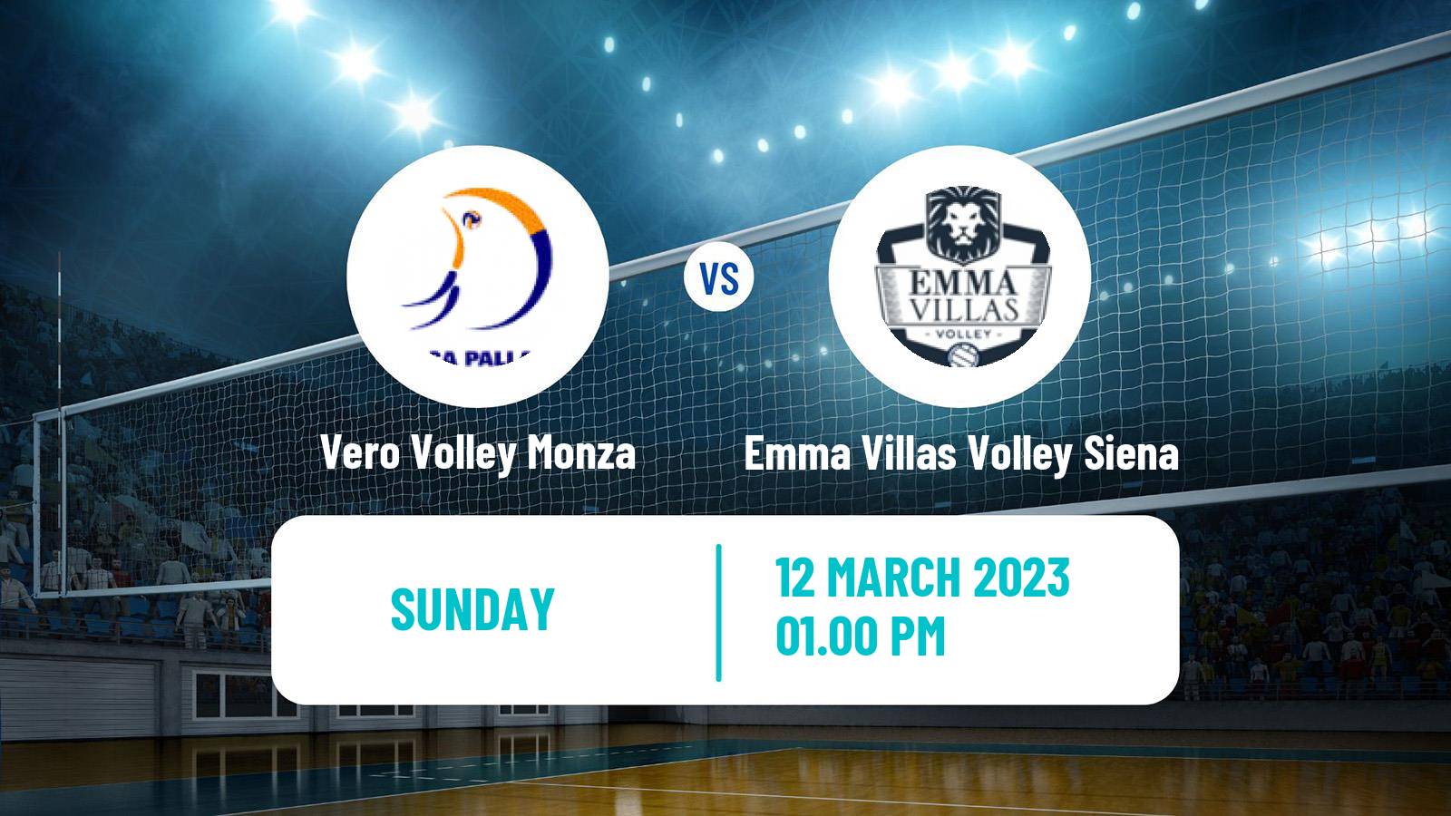 Volleyball Italian SuperLega Volleyball Vero Volley Monza - Emma Villas Volley Siena
