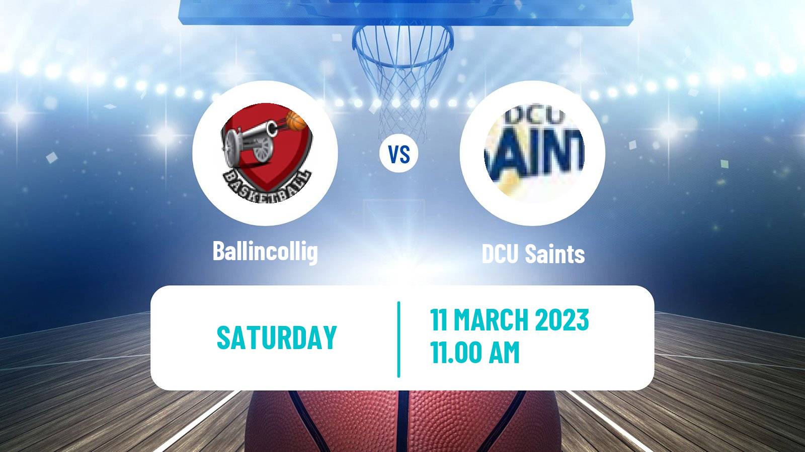 Basketball Irish SuperLeague Basketball Ballincollig - DCU Saints