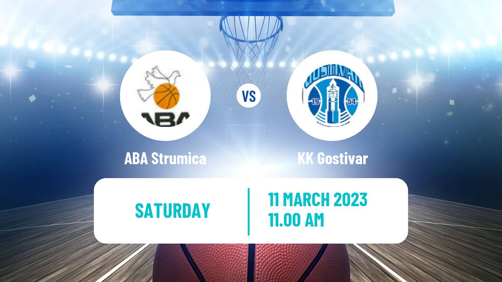 Basketball North Macedonian Prva Liga Basketball Strumica - Gostivar