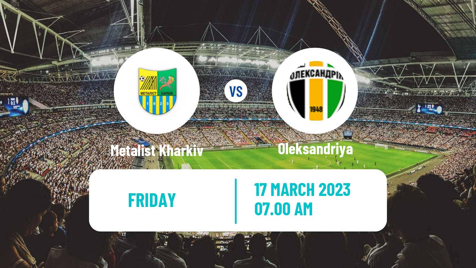 Soccer Ukrainian Premier League Metalist Kharkiv - Oleksandriya
