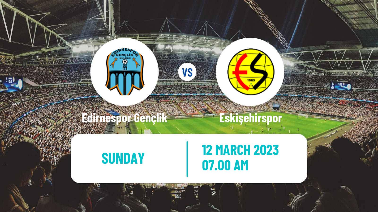 Soccer Turkish 3 Lig Group 1 Edirnespor Gençlik - Eskişehirspor