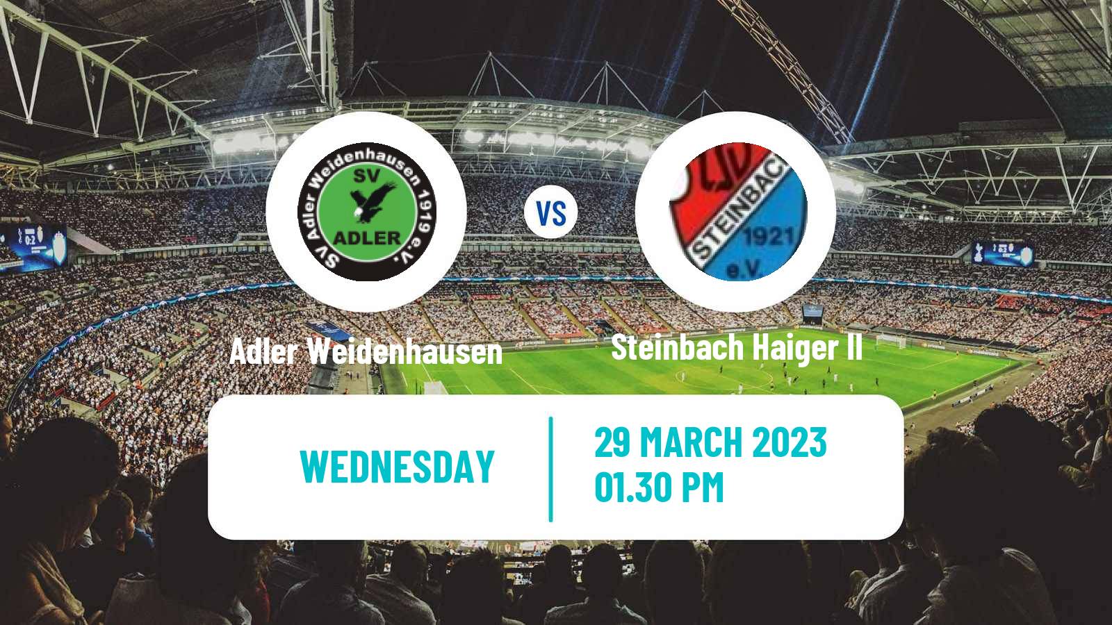 Soccer German Oberliga Hessen Adler Weidenhausen - Steinbach Haiger II