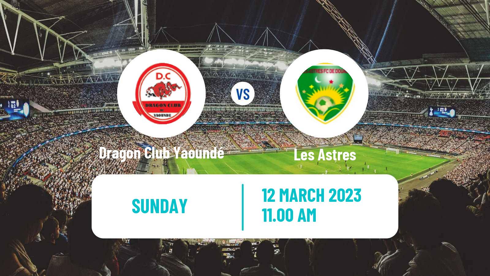 Soccer Cameroon Elite One Dragon Club Yaoundé - Les Astres