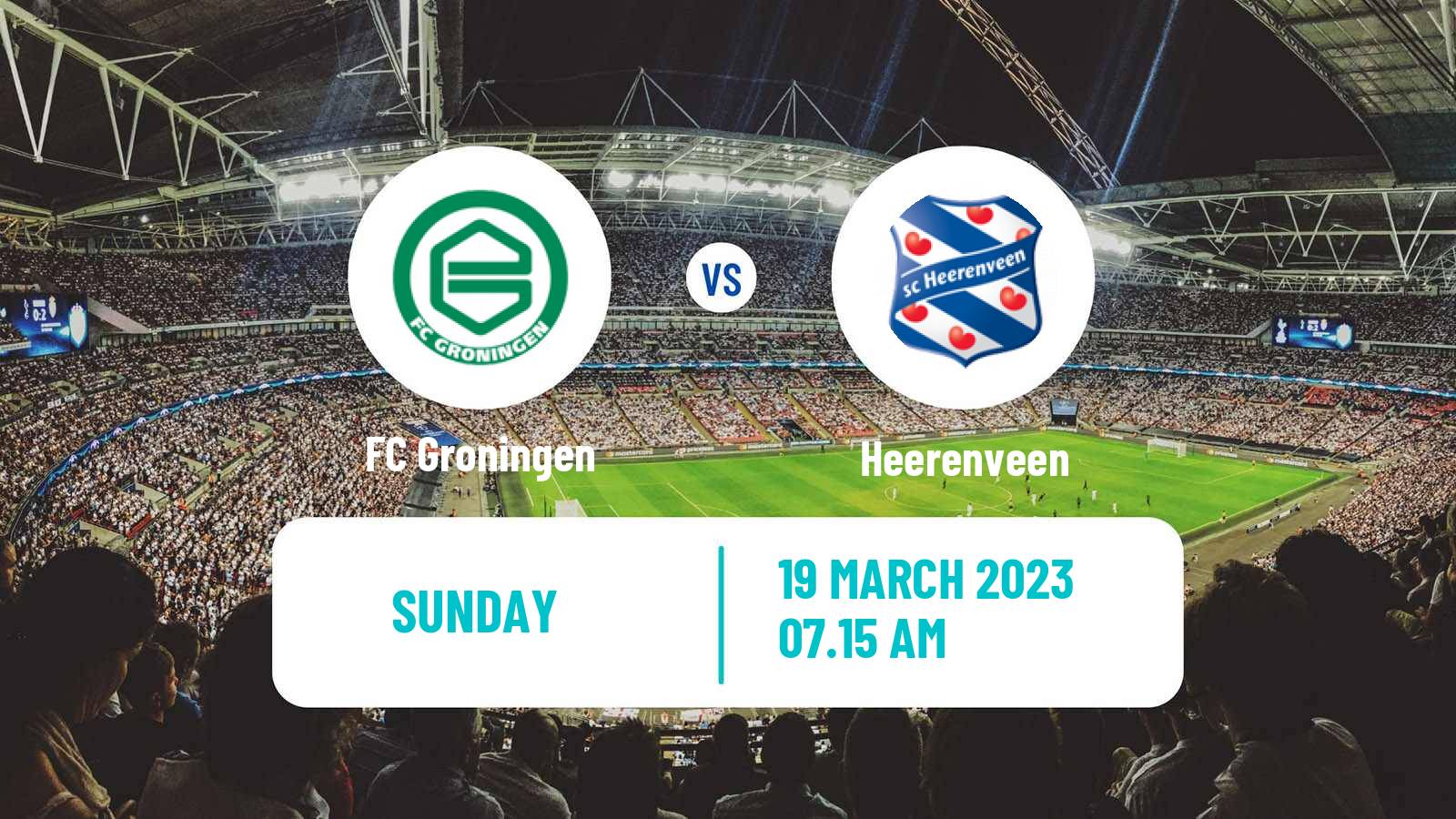 Soccer Dutch Eredivisie Groningen - Heerenveen