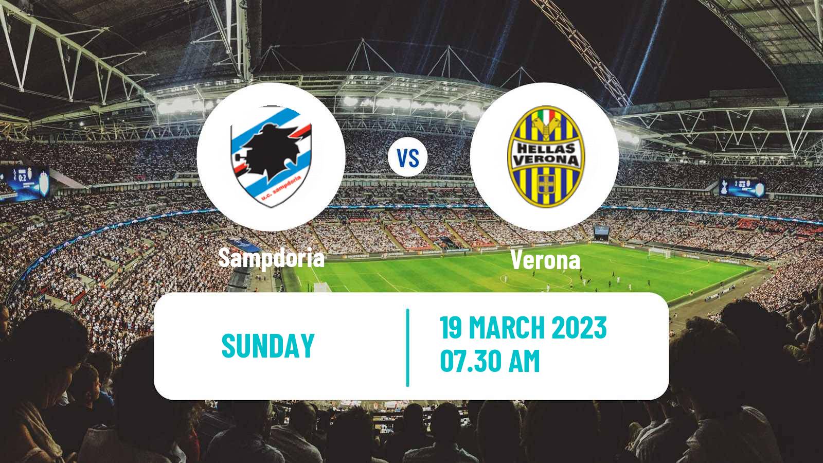 Soccer Italian Serie A Sampdoria - Verona