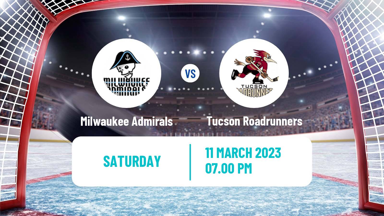 Hockey AHL Milwaukee Admirals - Tucson Roadrunners