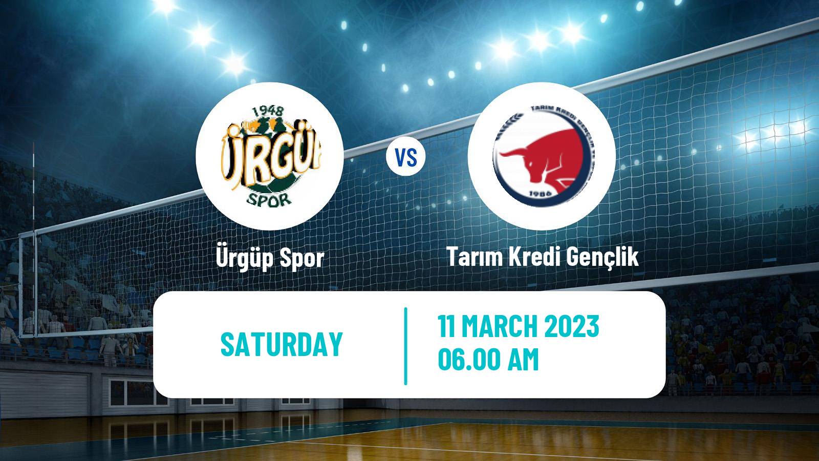 Volleyball Turkish 1 Ligi Volleyball Ürgüp Spor - Tarım Kredi Gençlik