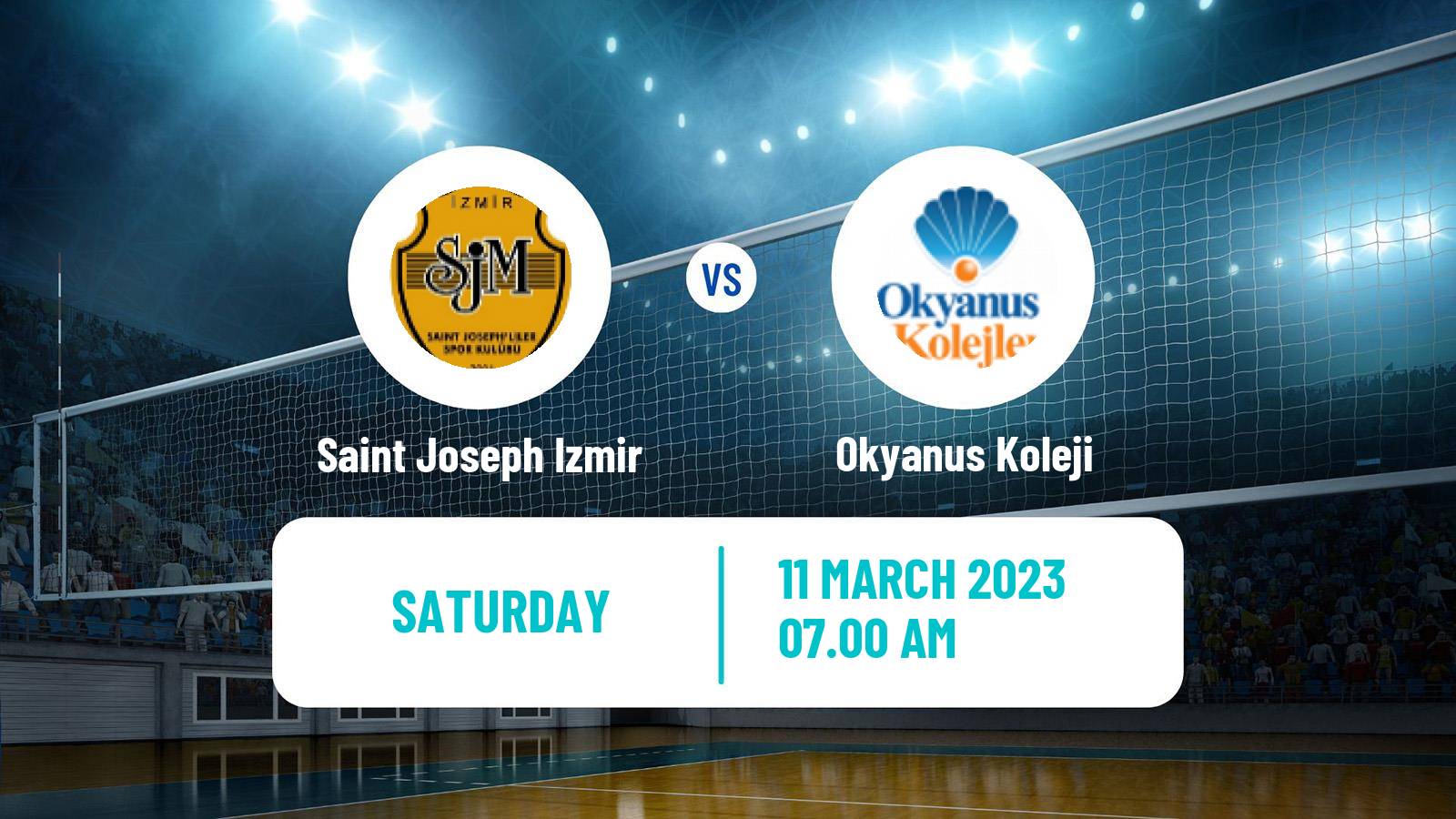 Volleyball Turkish 1 Ligi Volleyball Saint Joseph Izmir - Okyanus Koleji