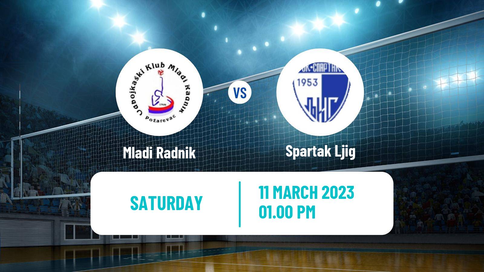 Volleyball Serbian Liga Volleyball Mladi Radnik - Spartak Ljig