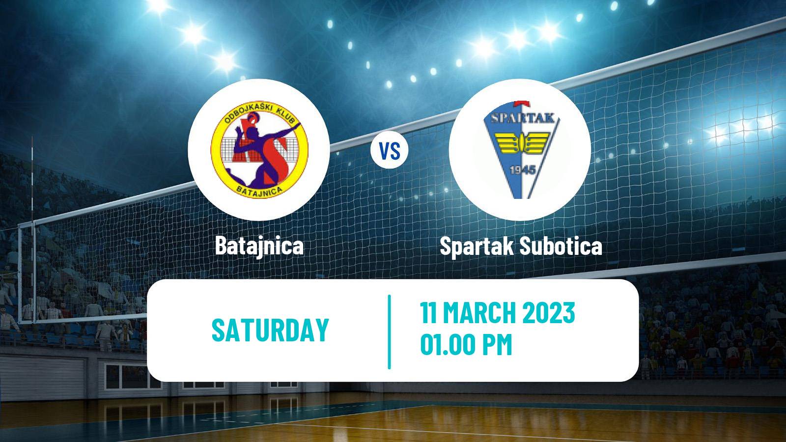 Volleyball Serbian Liga Volleyball Women Batajnica - Spartak Subotica