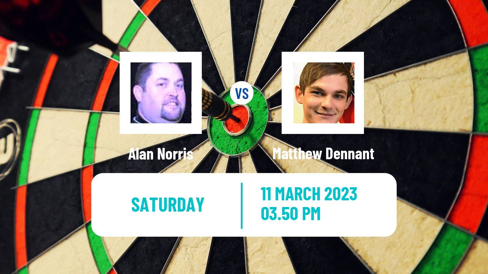 Darts Darts Alan Norris - Matthew Dennant