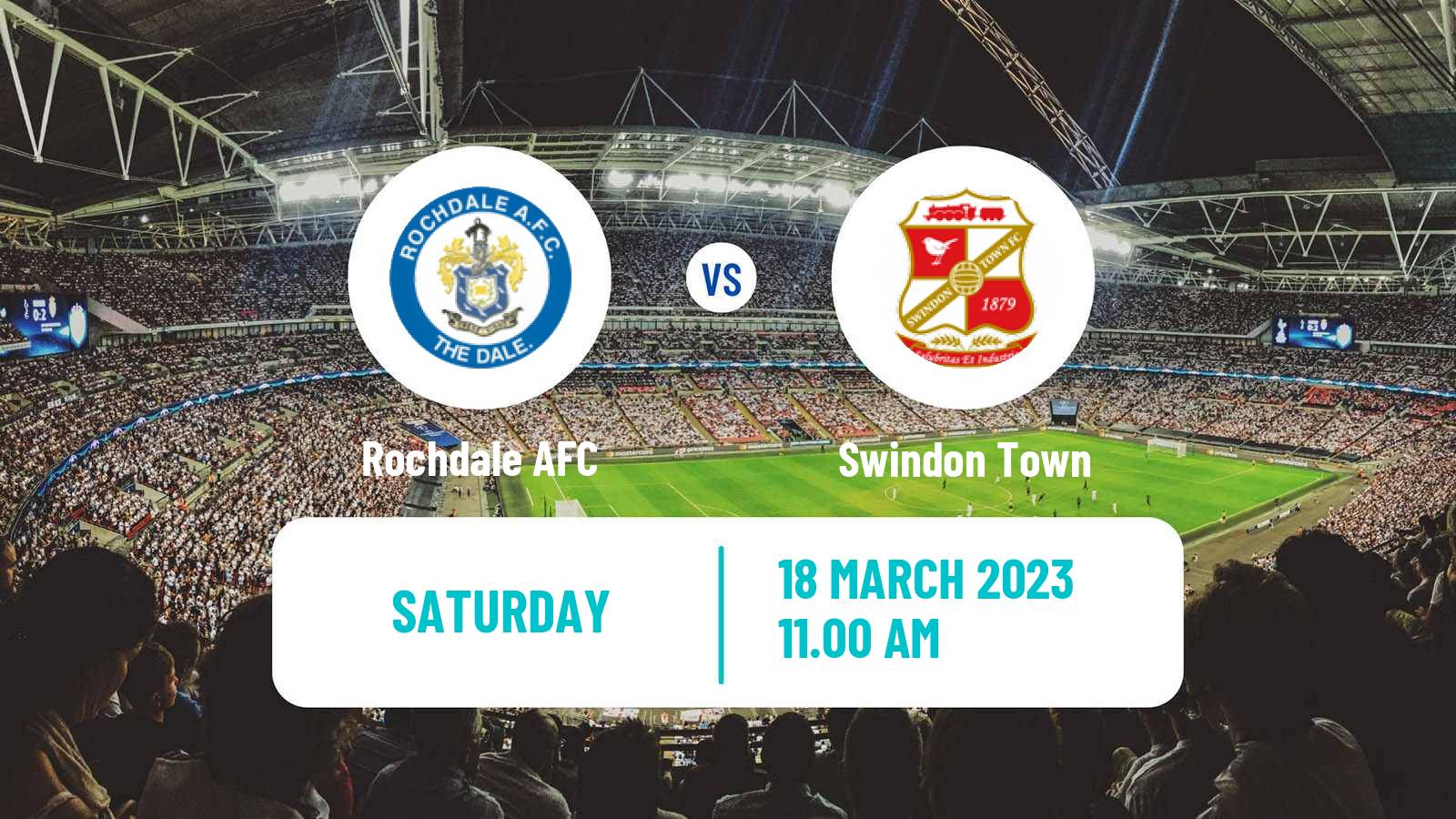 Soccer English League Two Rochdale - Swindon Town