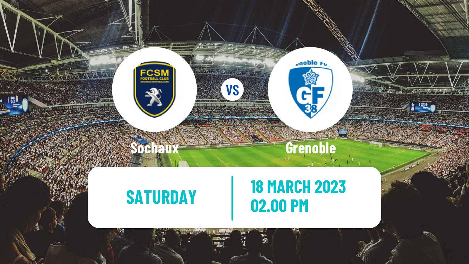 Soccer French Ligue 2 Sochaux - Grenoble