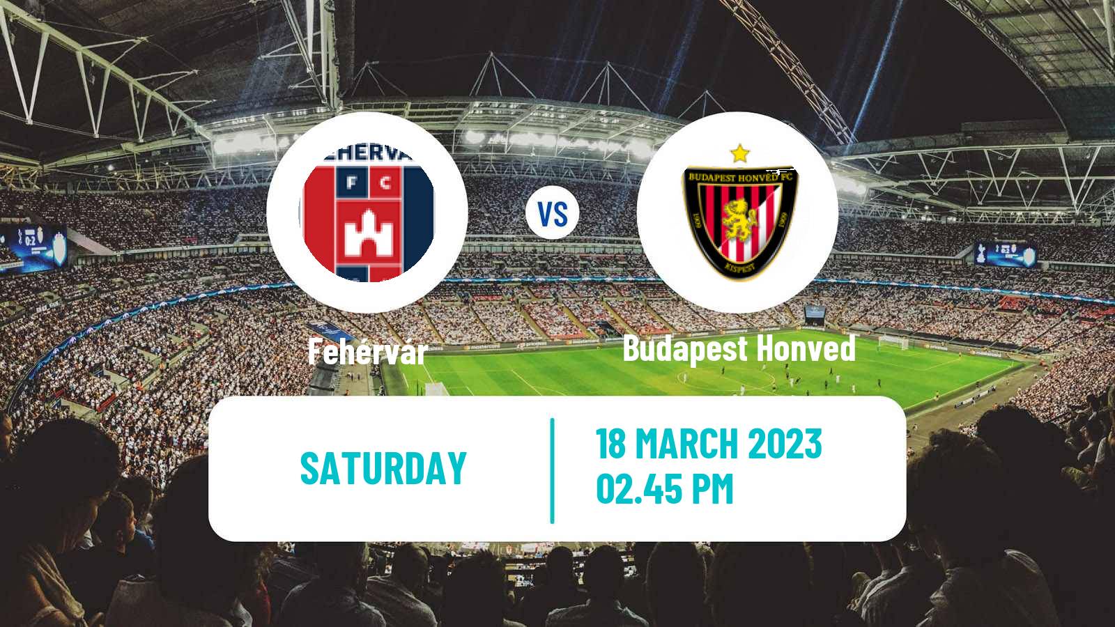 Soccer Hungarian NB I Fehérvár - Budapest Honved
