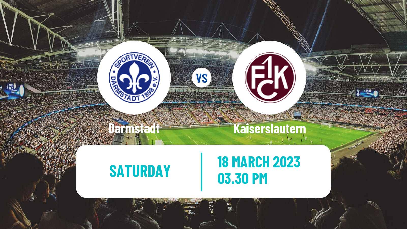 Soccer German 2 Bundesliga Darmstadt - Kaiserslautern