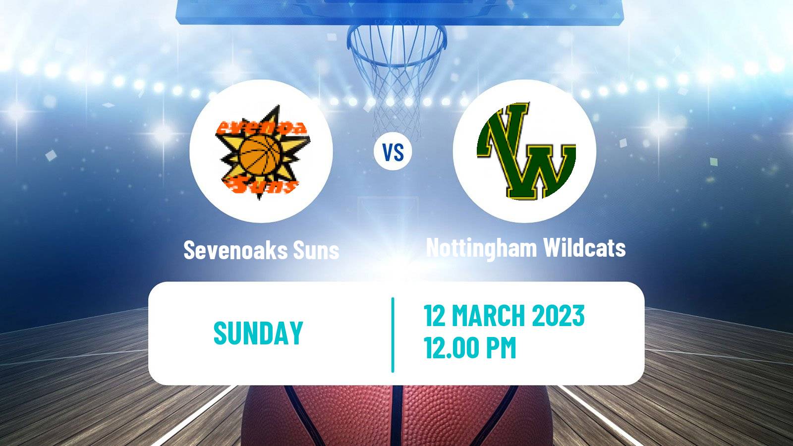 Basketball British WBBL Sevenoaks Suns - Nottingham Wildcats