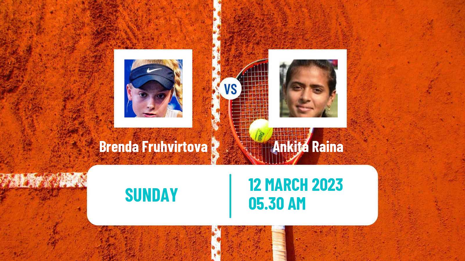 Tennis ITF Tournaments Brenda Fruhvirtova - Ankita Raina