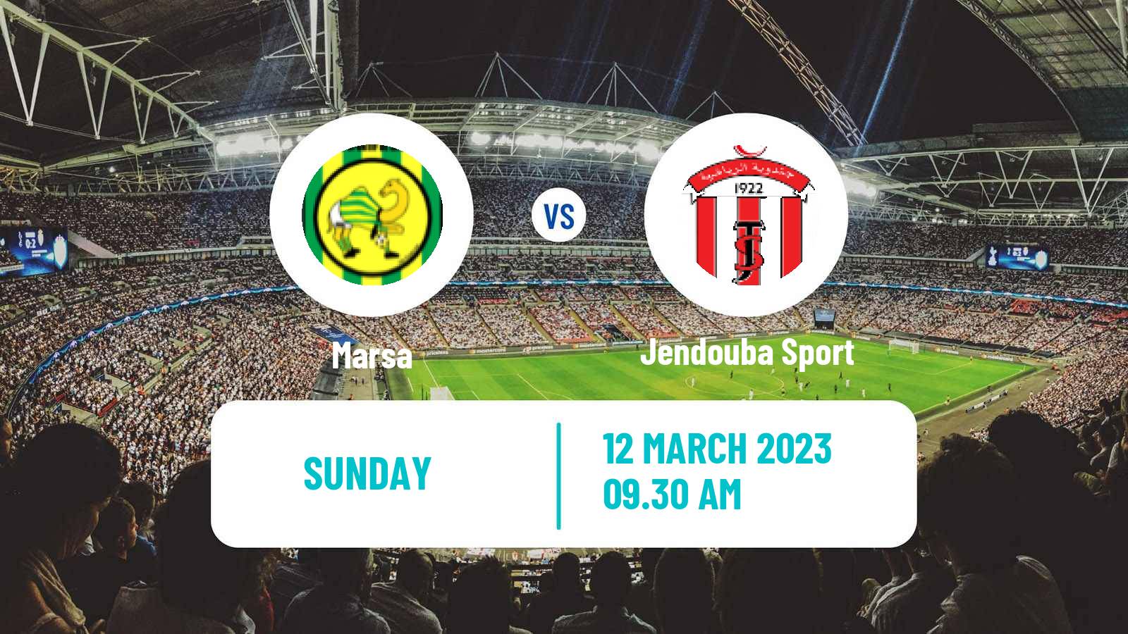 Soccer Tunisian Ligue 2 Marsa - Jendouba Sport