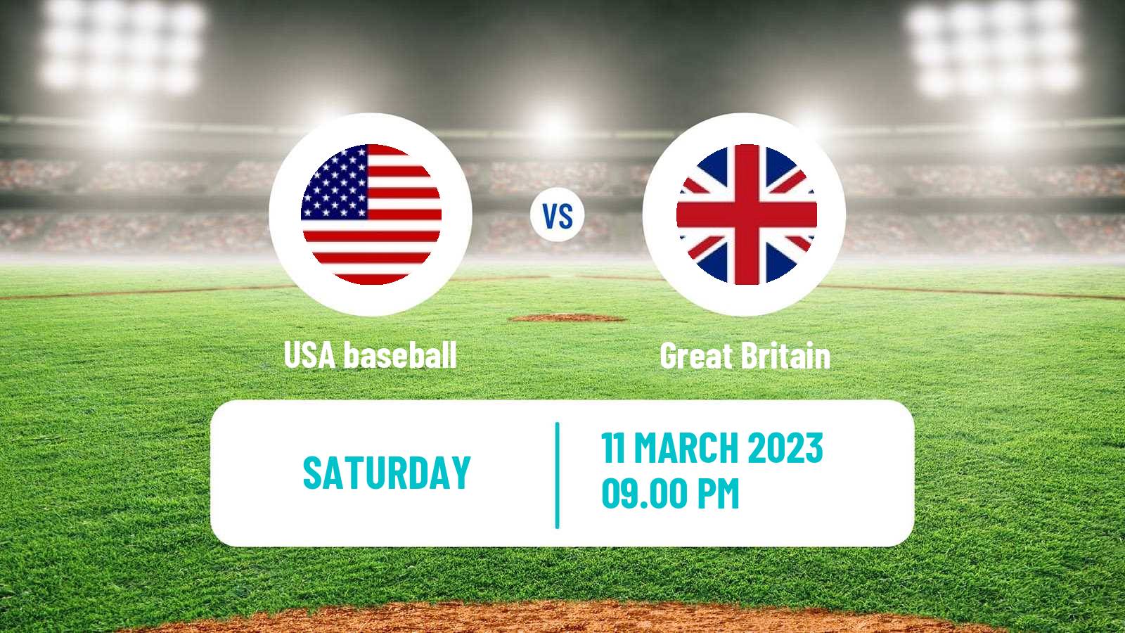 Baseball World Baseball Classic USA - Great Britain