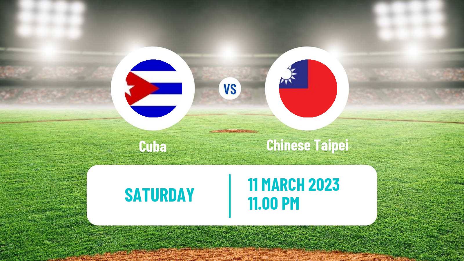 Baseball World Baseball Classic Cuba - Chinese Taipei