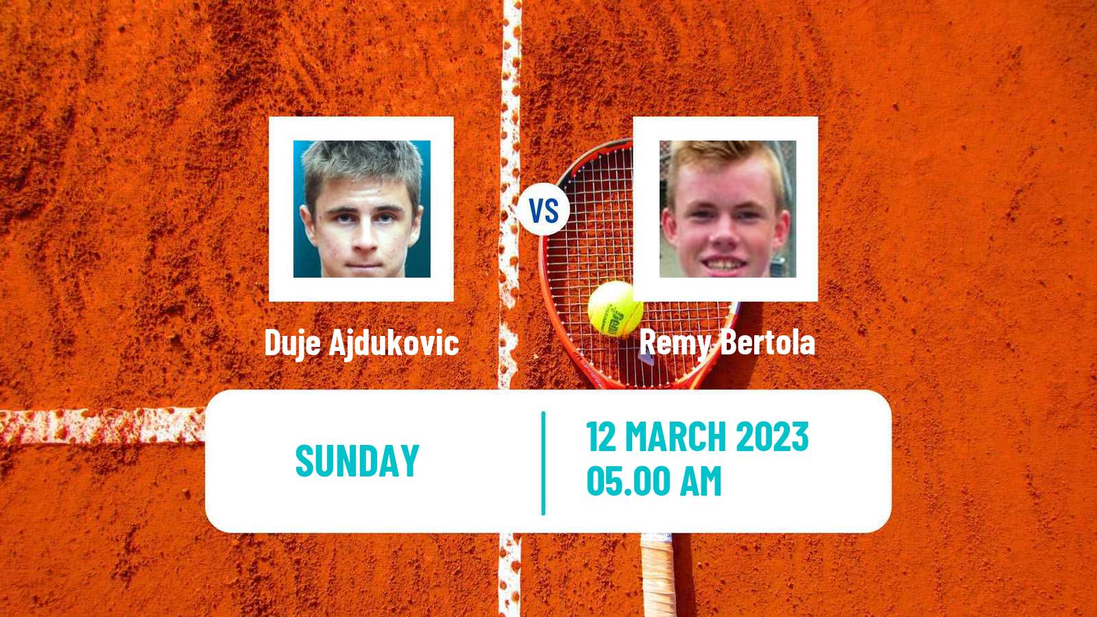 Tennis ATP Challenger Duje Ajdukovic - Remy Bertola