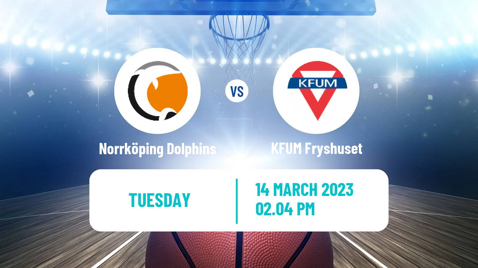 Basketball Swedish Basketligan Norrköping Dolphins - KFUM Fryshuset