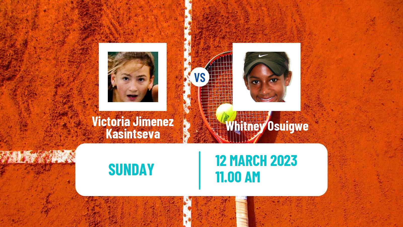 Tennis ITF Tournaments Victoria Jimenez Kasintseva - Whitney Osuigwe