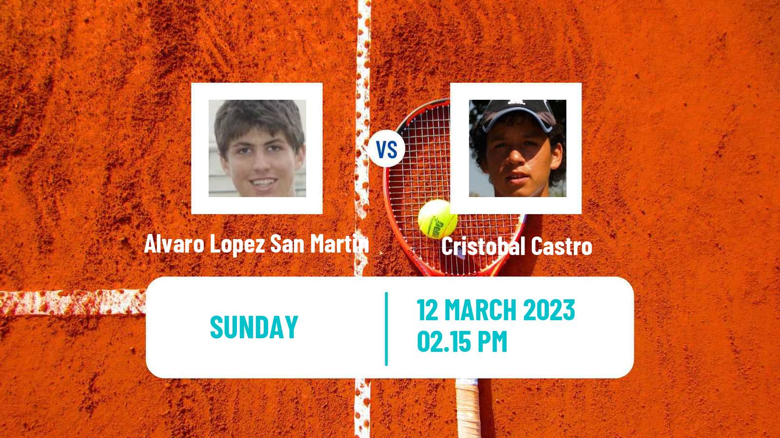 Tennis ATP Challenger Alvaro Lopez San Martin - Cristobal Castro