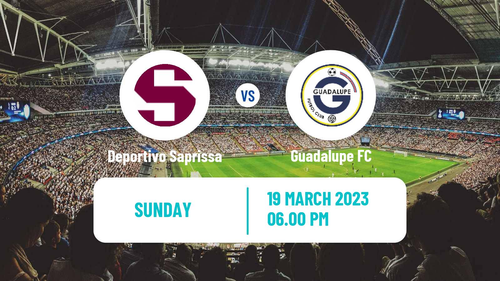 Soccer Costa Rican Primera Division Deportivo Saprissa - Guadalupe