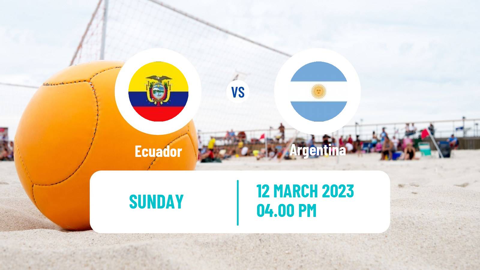 Beach soccer Beach Soccer Ecuador - Argentina