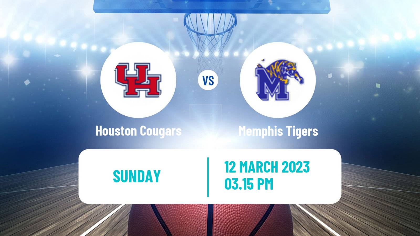 Basketball NCAA College Basketball Houston Cougars - Memphis Tigers