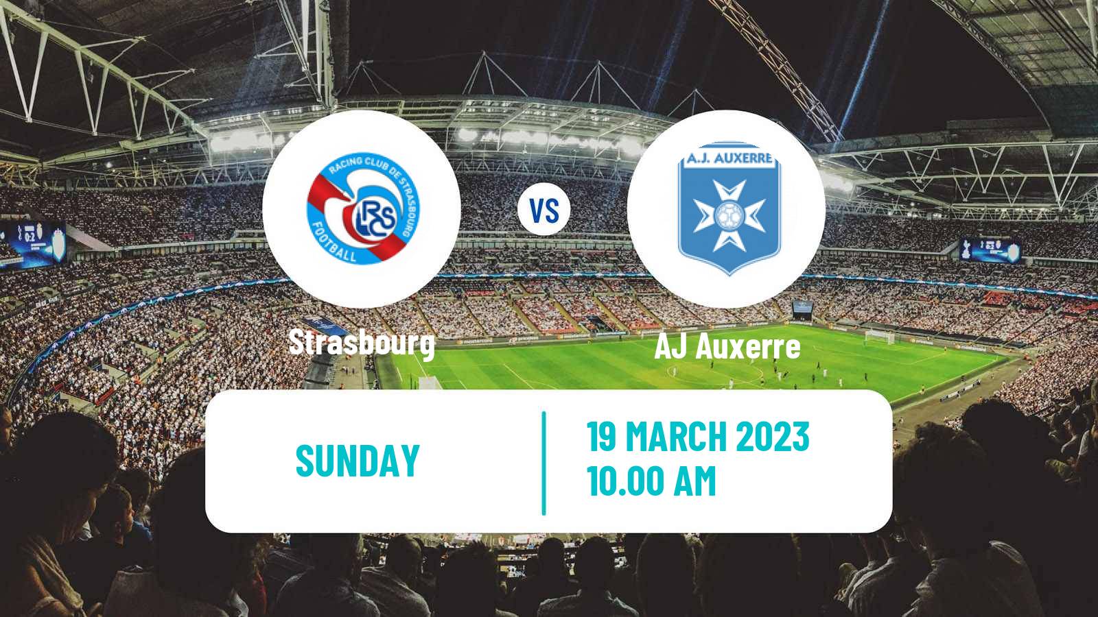 Soccer French Ligue 1 Strasbourg - Auxerre