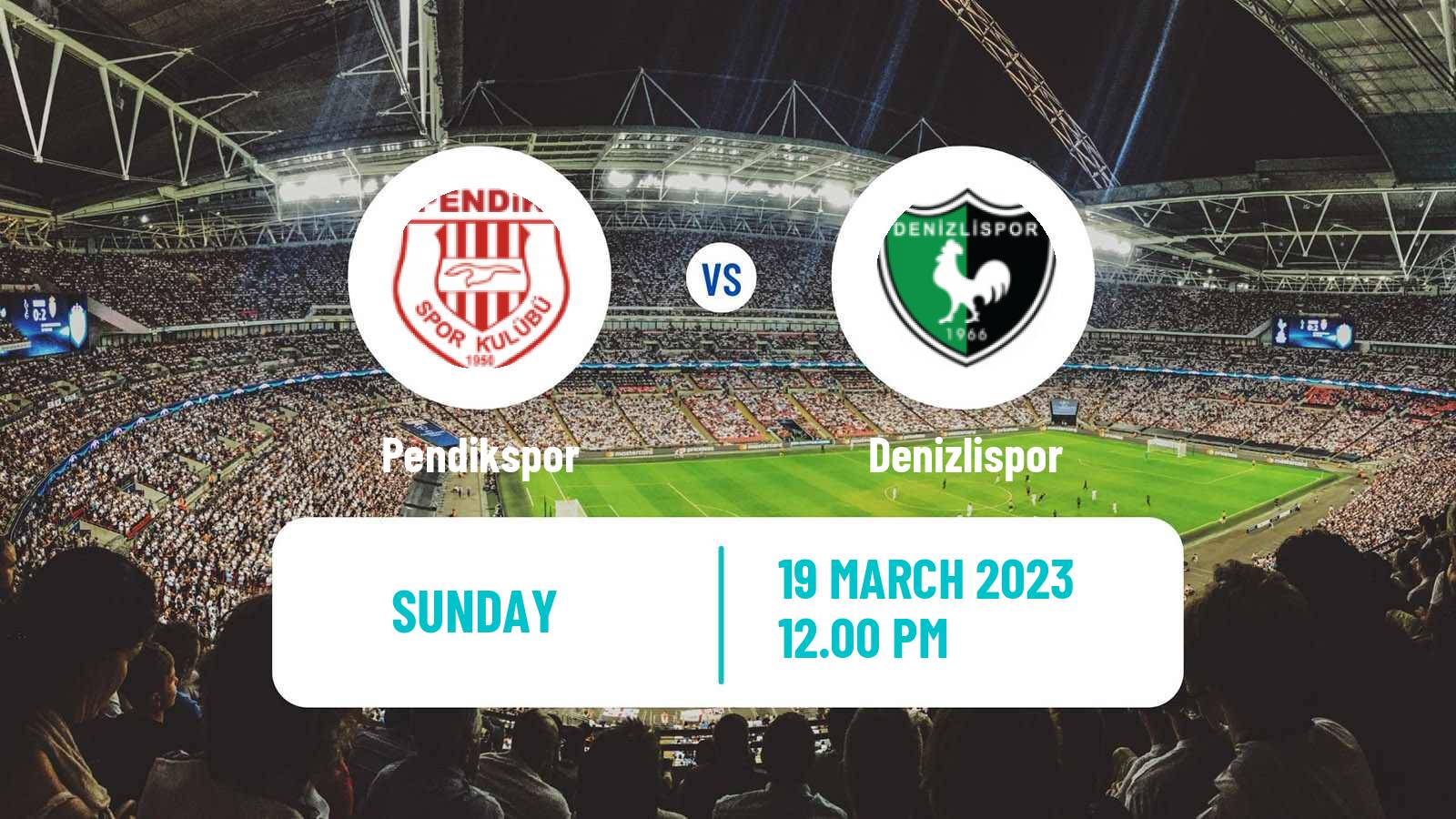 Soccer Turkish First League Pendikspor - Denizlispor