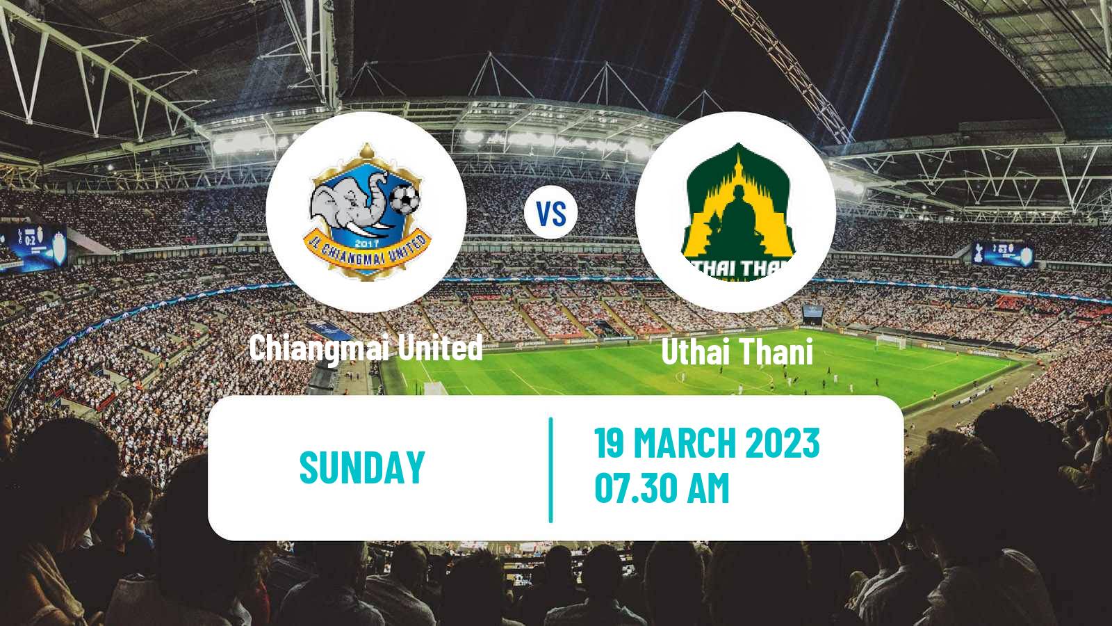 Soccer Thai League 2 Chiangmai United - Uthai Thani