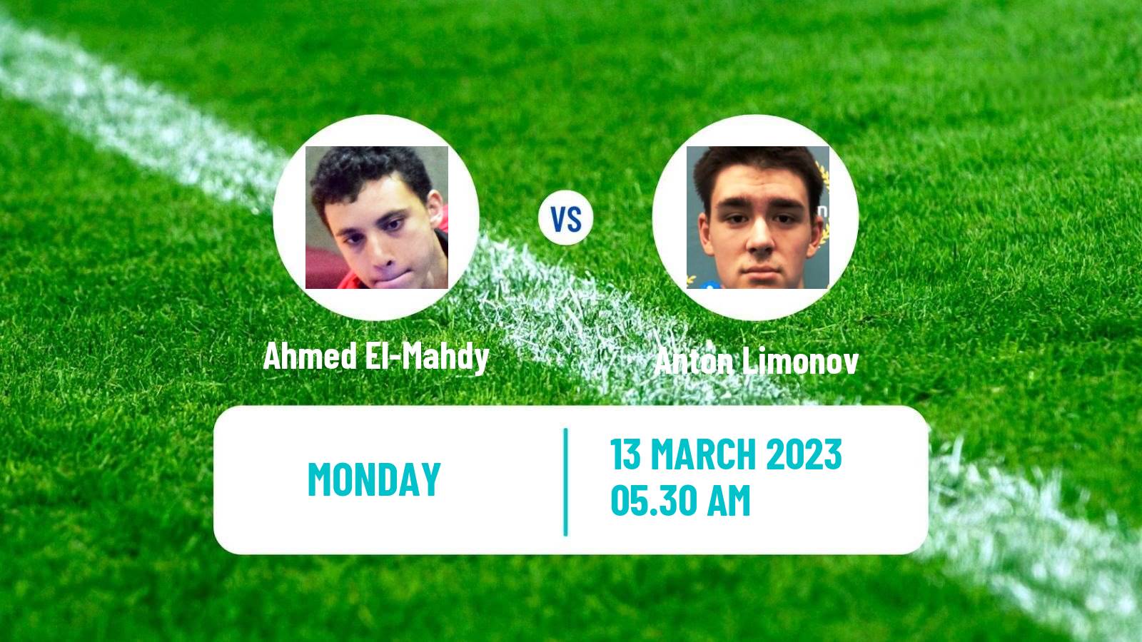 Table tennis Table Tennis Ahmed El-Mahdy - Anton Limonov