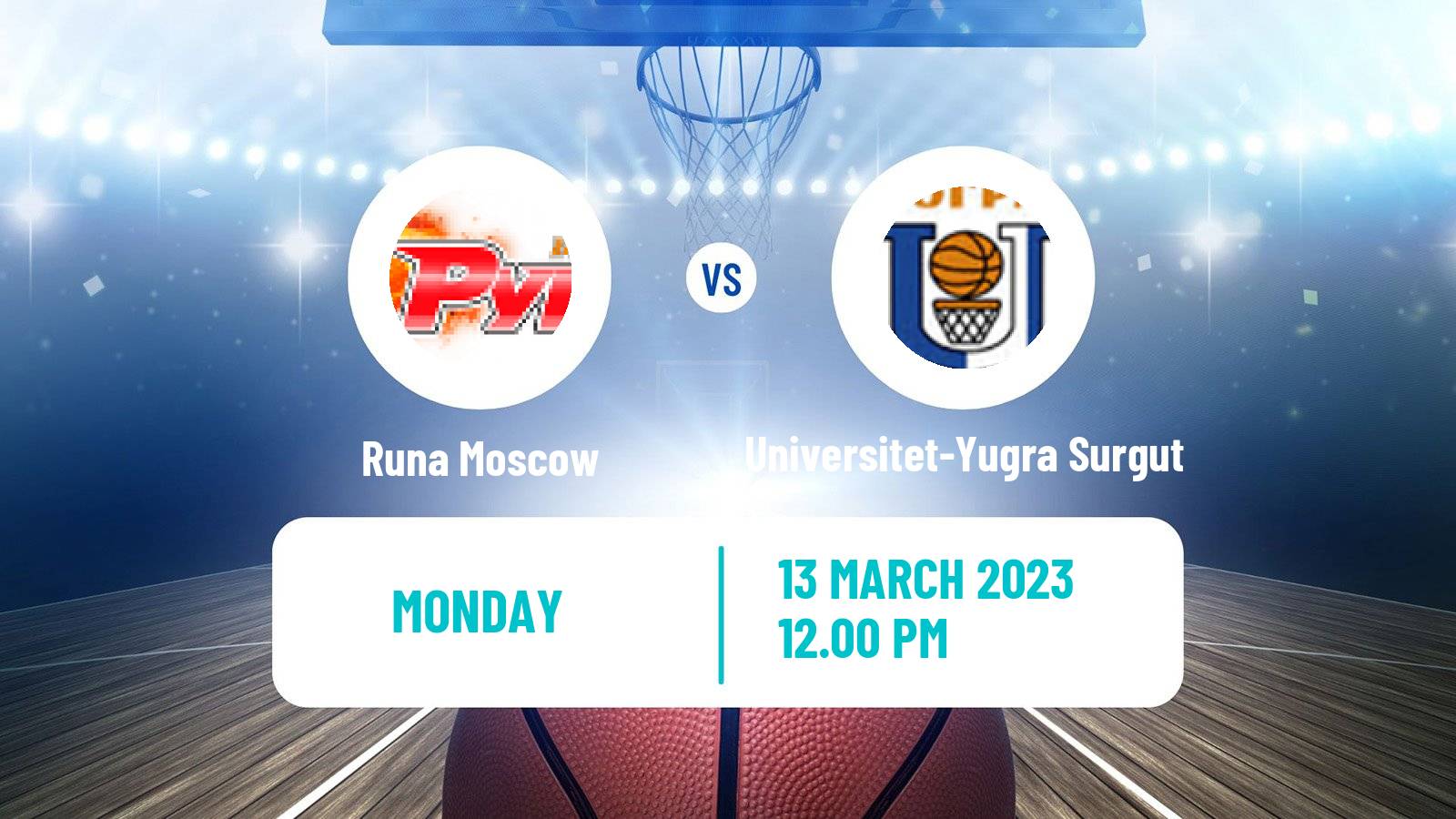 Basketball Russian Super League Basketball Runa Moscow - Universitet-Yugra Surgut