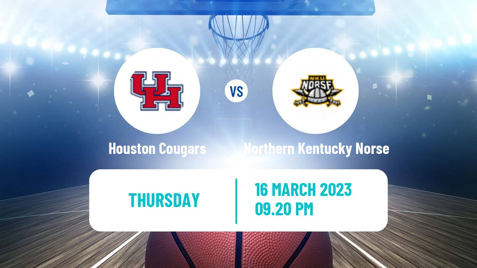Basketball NCAA College Basketball Houston Cougars - Northern Kentucky Norse